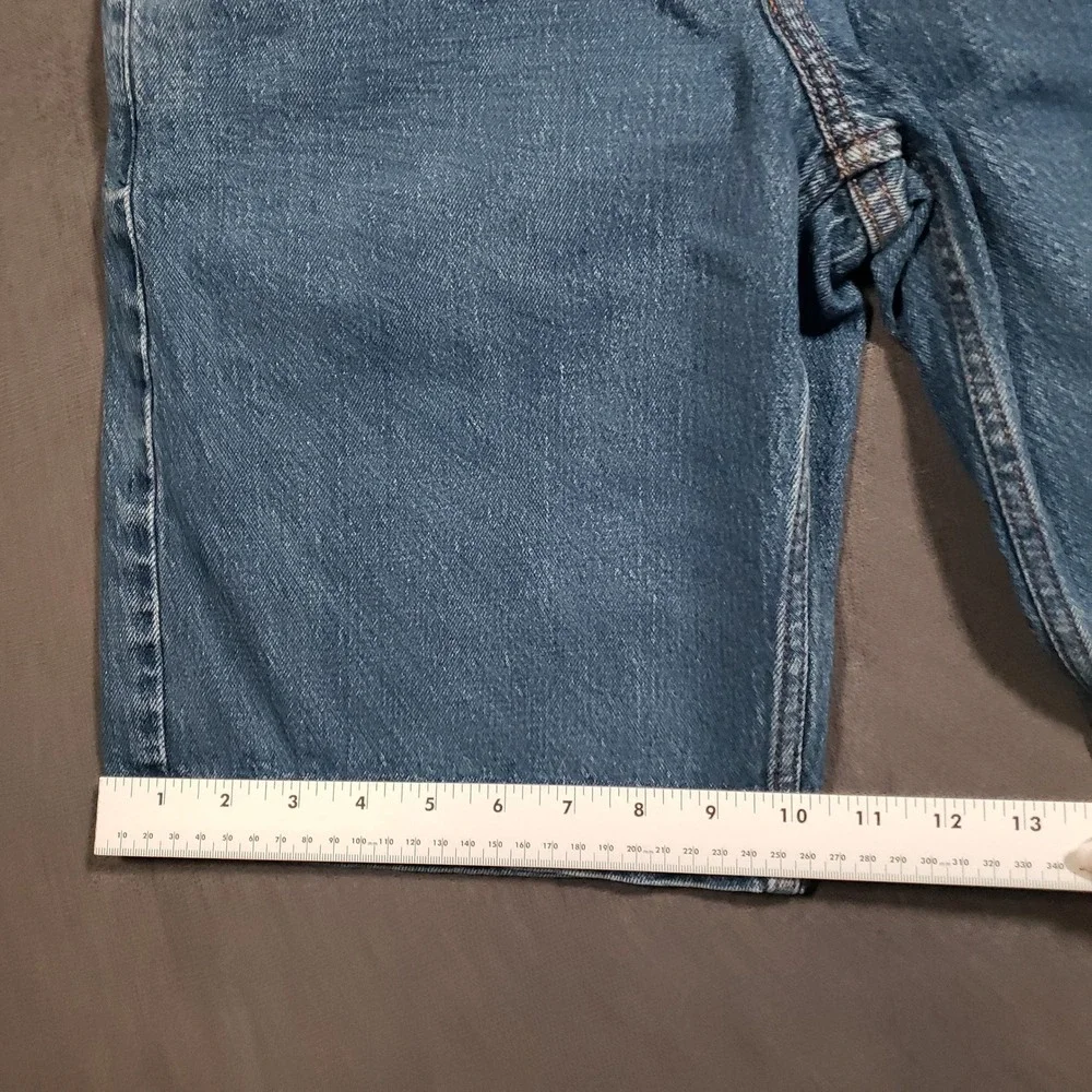 Hollister Baggy Jean Short Womens W26 Blue Medium Wash High Rise Denim